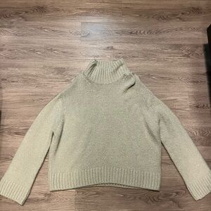 Green Turtleneck Sweater